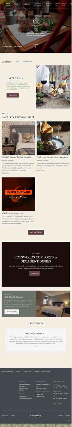 Screenshot www.redesdalearms.com