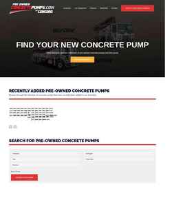 Screenshot preownedconcretepumps.com