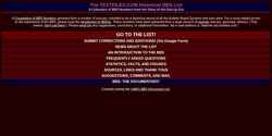 Captură de ecran bbslist.textfiles.com