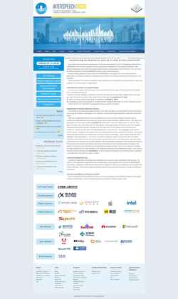 Screenshot www.interspeech2020.org