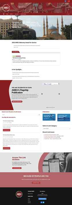Screenshot www.ameu.org