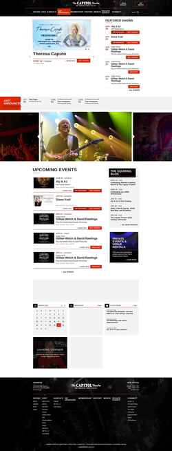 Captura de pantalla www.thecapitoltheatre.com
