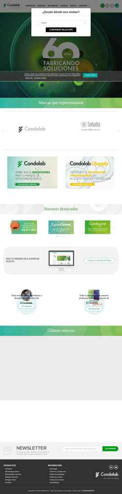 Екранна снимка www.condalab.com