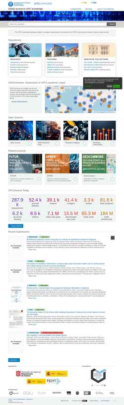 Στιγμιότυπο οθόνης upcommons.upc.edu