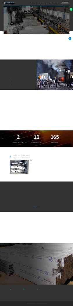 Screenshot www.varadextrusions.com
