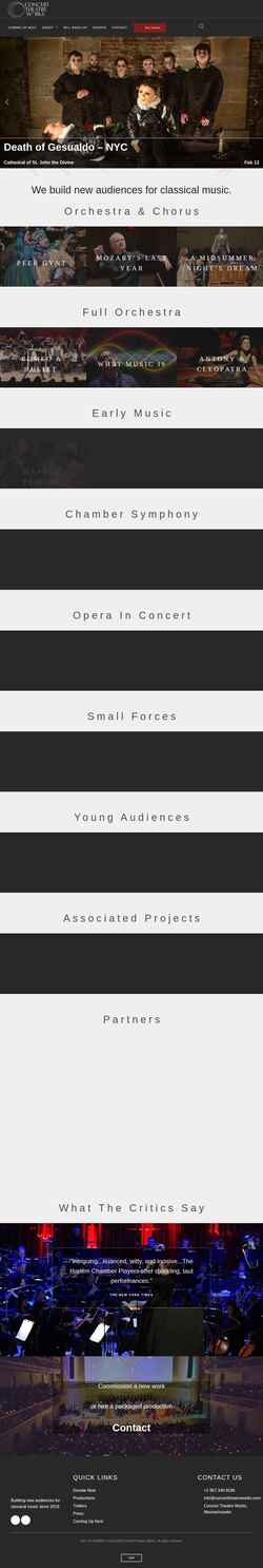 スクリーンショット concerttheatreworks.com
