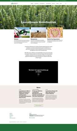 Screenshot www.lantmannenbiorefineries.com