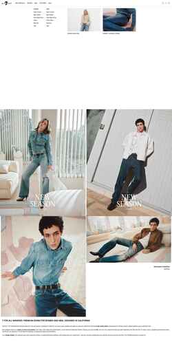 Снимак екрана 7forallmankind.com
