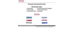 Скриншот support.ricoh.com