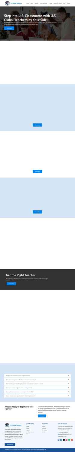 Screenshot usglobalteachers.com