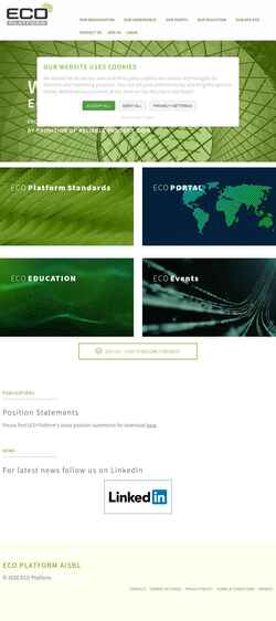 截屏 www.eco-platform.org