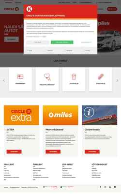 Снимак екрана www.circlek.ee