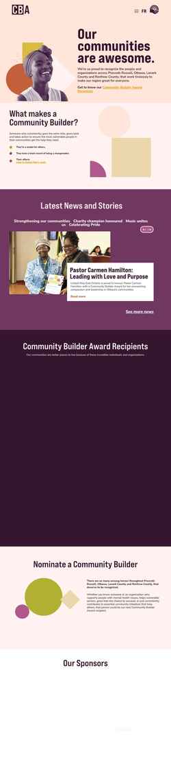 Screenshot uwcommunitybuilders.ca