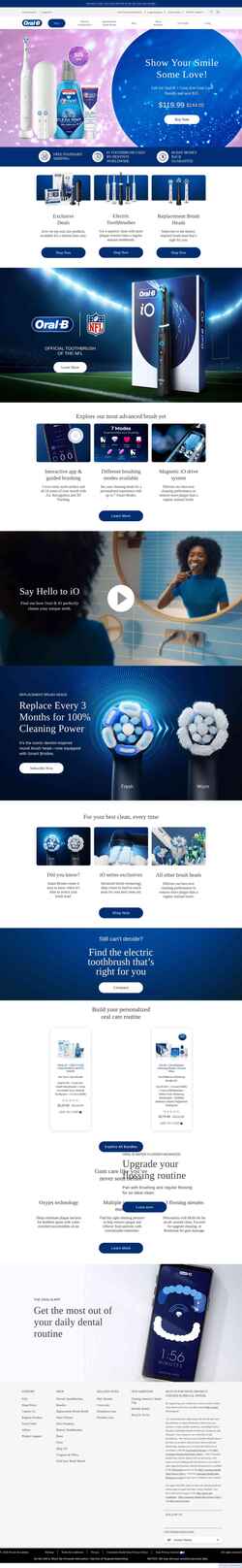 Ekraanipilt oralb.com