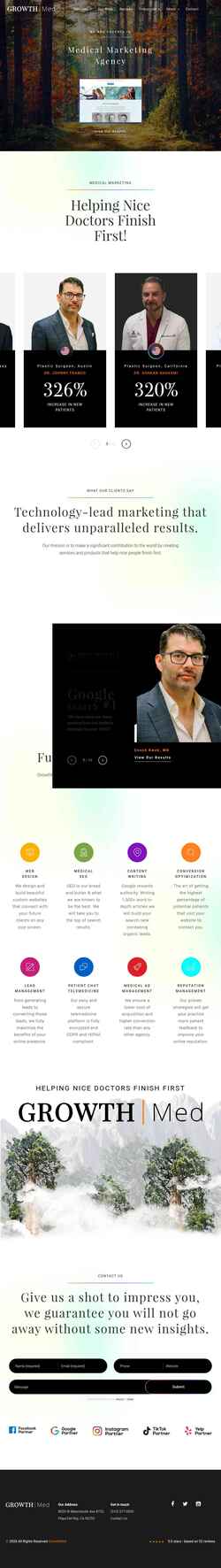 Screenshot growthmed.com