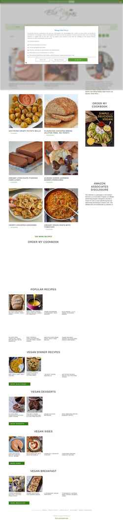 Posnetek zaslona elavegan.com