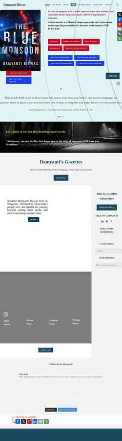 Schermata damyantiwrites.com