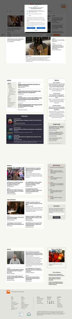 Skærmbillede religionnews.com