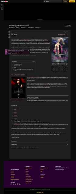 Snimka zaslona blackdagger.fandom.com