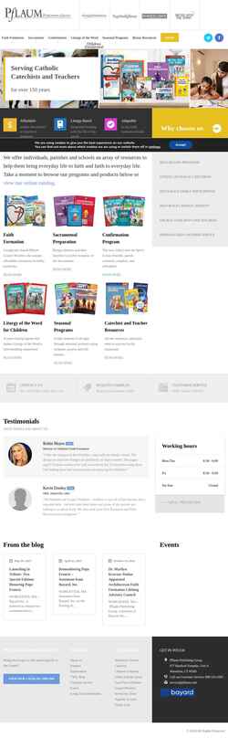 Снимак екрана www.pflaum.com
