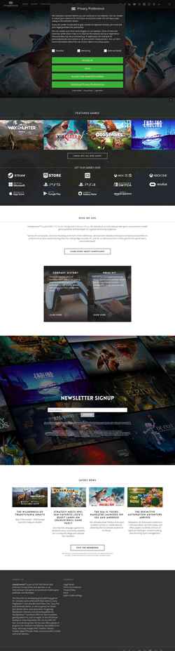 Снимак екрана www.handy-games.com