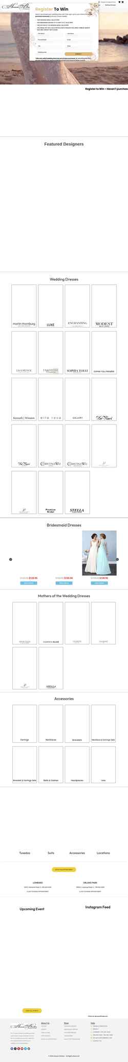 Snímka obrazovky houseofbrides.com