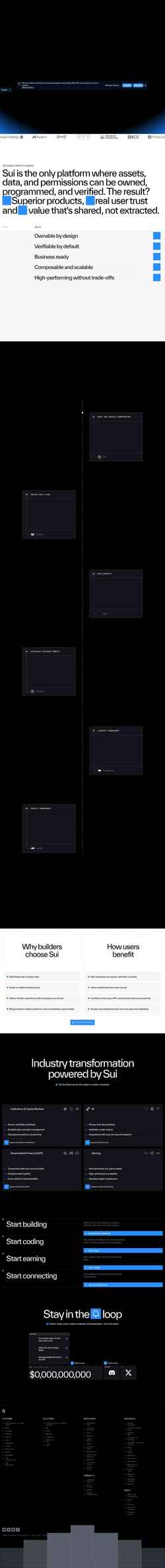 Screenshot www.sui.io