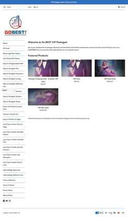 Screenshot vip-packages.com