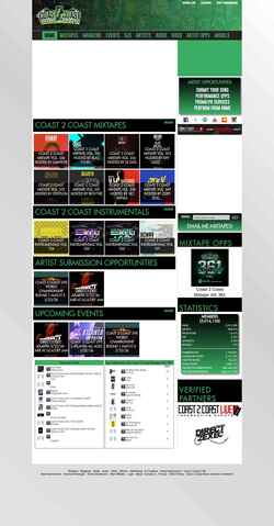 Screenshot coast2coastmixtapes.com