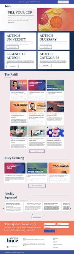 Screenshot www.adtechjuice.com