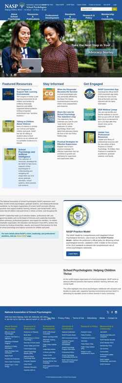 Screenshot www.nasponline.org