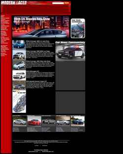 Снимак екрана modernracer.com