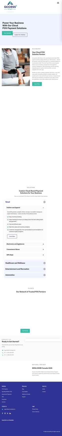 Screenshot access2pay.com