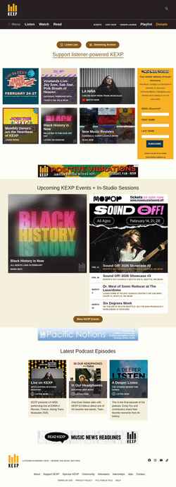 Captură de ecran kexp.org
