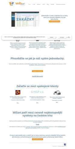 Screenshot wisart.cz
