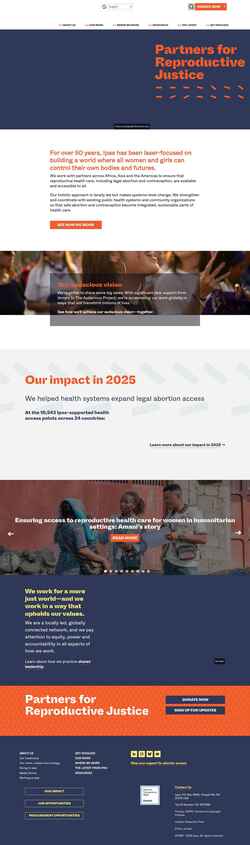 Screenshot www.ipas.org