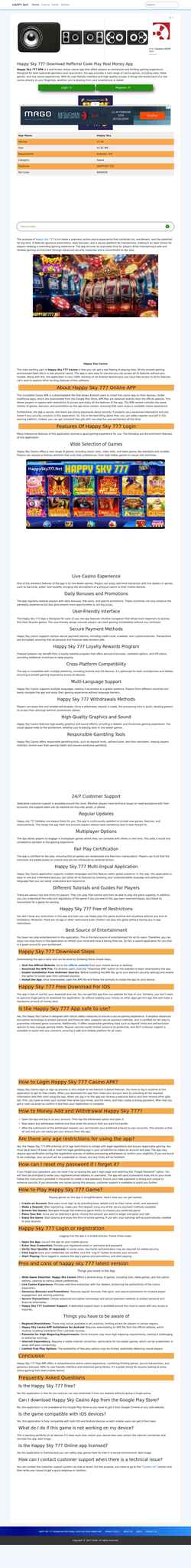 Screenshot happysky777.net