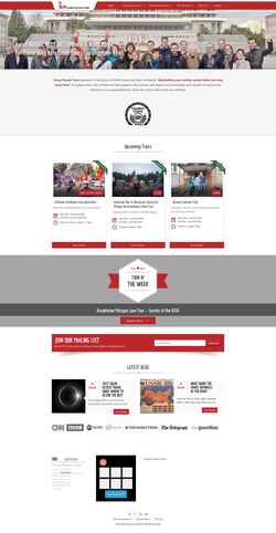 Captura de pantalla www.youngpioneertours.com