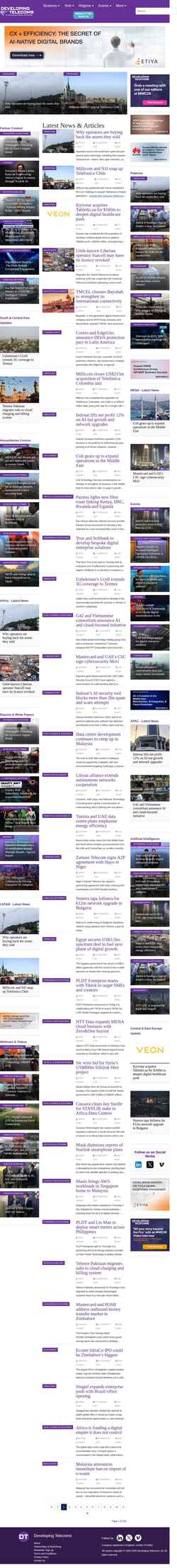 Schermata developingtelecoms.com