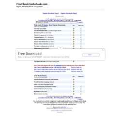 Skærmbillede freeclassicaudiobooks.com