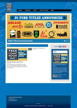 Screenshot freecomicbookday.com