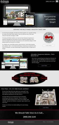 Screenshot www.estreamsys.com