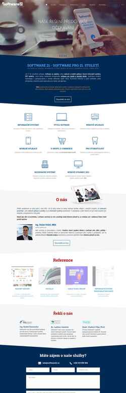 Screenshot www.software21.cz