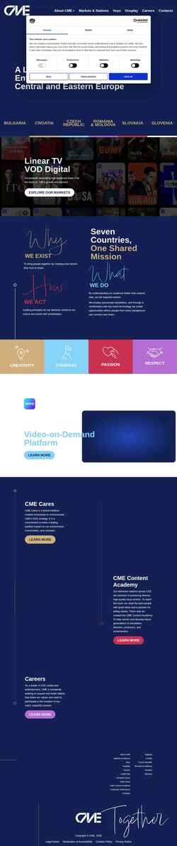 Screenshot www.cme.net