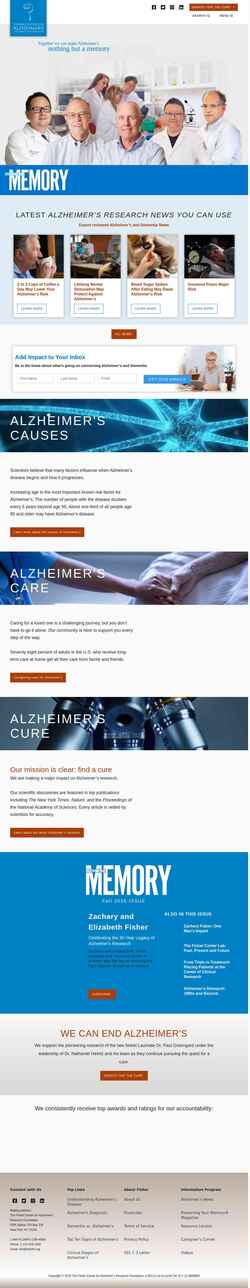 Screenshot www.alzinfo.org