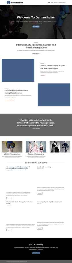 Zrzut ekranu demarchelier.com