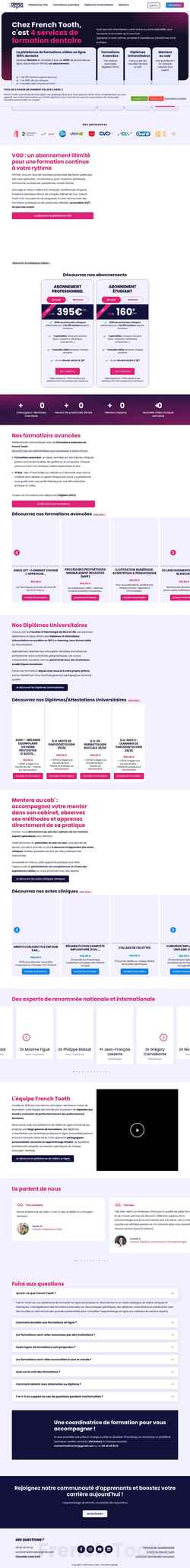 Screenshot frenchtooth.fr