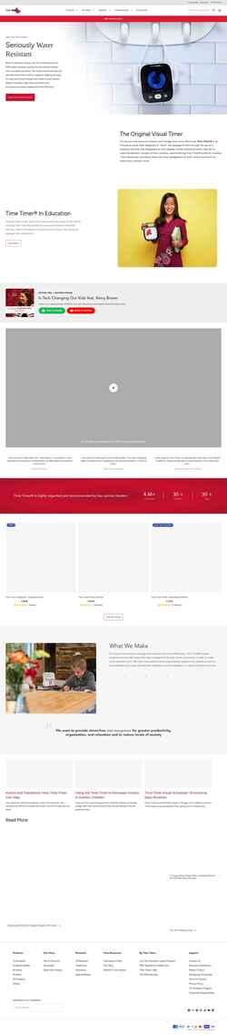 Zrzut ekranu www.timetimer.com
