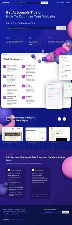 Snímek obrazovky accessify.com