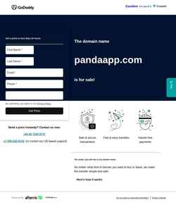 Snímek obrazovky pandaapp.com